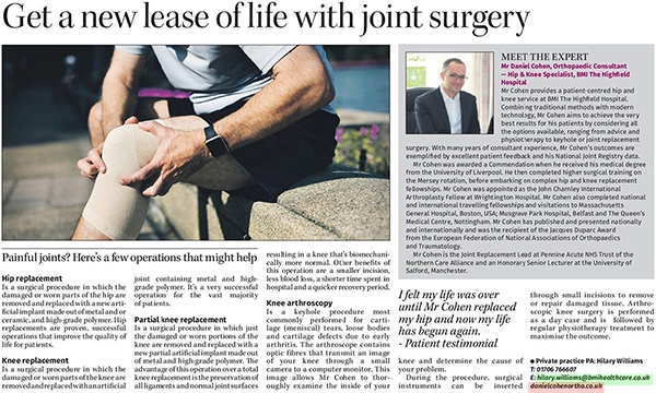 Get a new lease of life with joint surgery